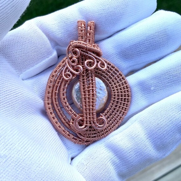 Wired wrapped pendants beautiful selection - Picture 7 of 9